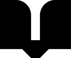 Book Open Black And White Svg Vector, Free Vectors File